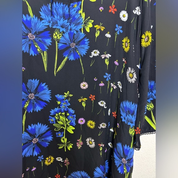 Maeve Anthropologie Lucinda 100% Silk Wildflower Floral Pocketed Swing D… - Picture 11 of 15